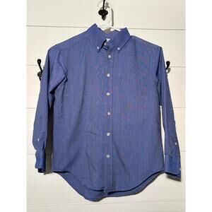 Land’s End Boys Size 8 Blue Dress Shirt High Quality Button Down